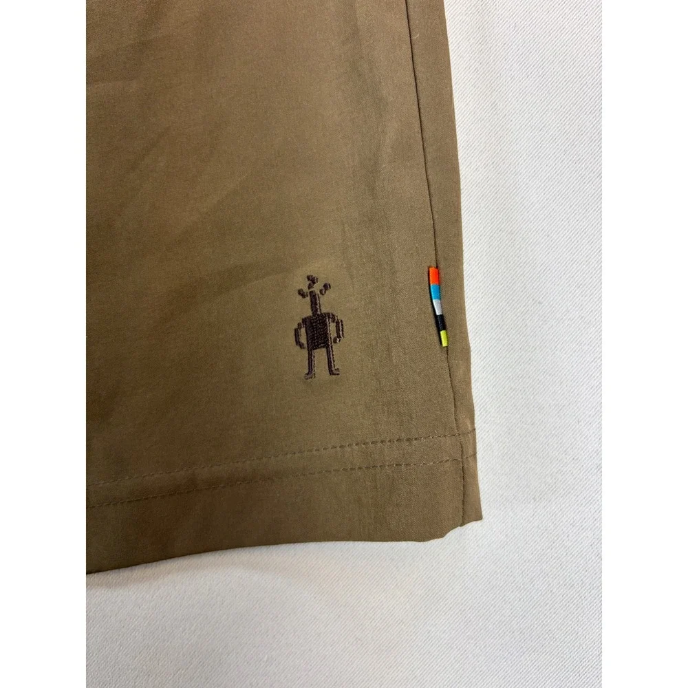 Smartwool Shorts Mens Medium Brown NWT Stretch Hiking Outdoor Travel Golf 10in